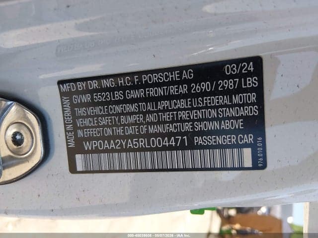 2024 PORSCHE PANAMERA 4 9