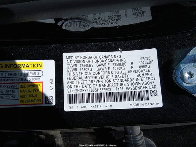2025 HONDA CIVIC HYBRID SPORT/SPORT TOURING 9