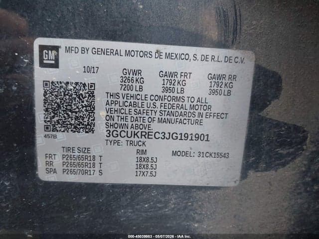 2018 CHEVROLET SILVERADO 1500 2LT 9