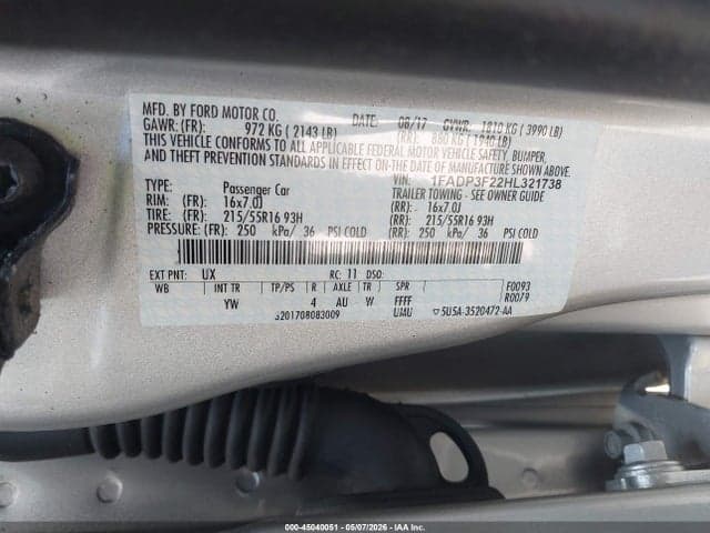 2017 FORD FOCUS SE 9
