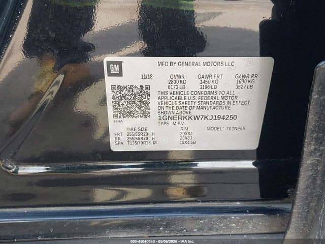 2019 CHEVROLET TRAVERSE PREMIER 9