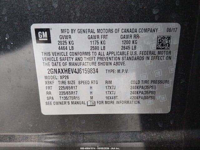 2018 CHEVROLET EQUINOX LS 9