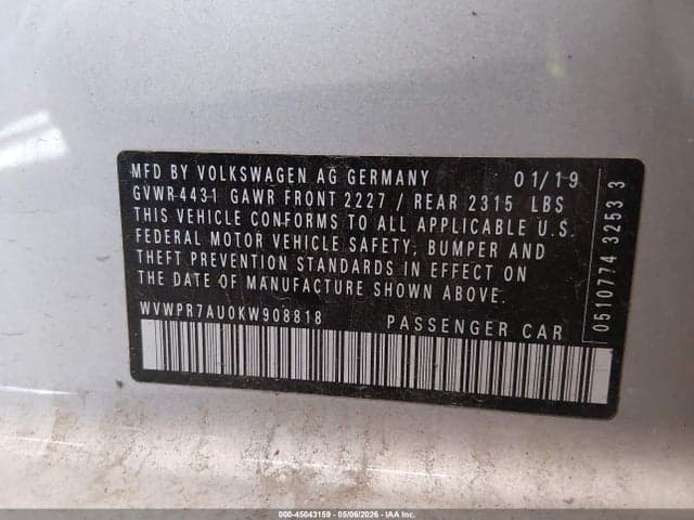 2019 VOLKSWAGEN E-GOLF SEL PREMIUM 9
