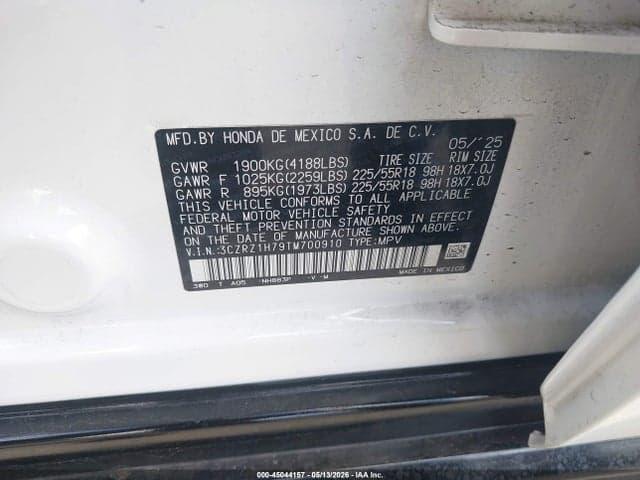 2026 HONDA HR-V 2WD EX-L 9