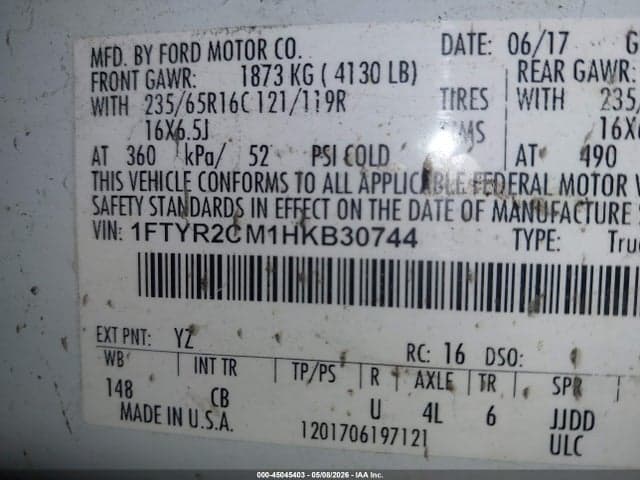 2017 FORD TRANSIT-250 9