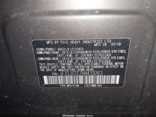 2017 SUBARU FORESTER 2.0XT TOURING 9
