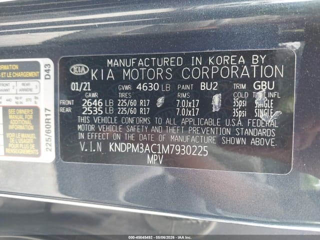 2021 KIA SPORTAGE LX 9
