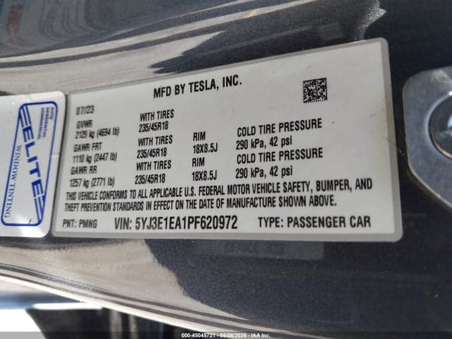 2023 TESLA MODEL 3 REAR-WHEEL DRIVE 9