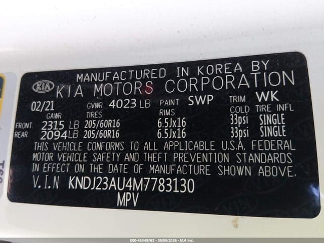 2021 KIA SOUL S 9