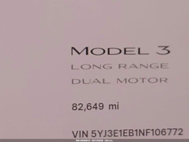 2022 TESLA MODEL 3 LONG RANGE DUAL MOTOR ALL-WHEEL DRIVE 15