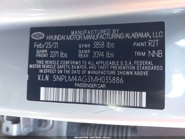 2021 HYUNDAI ELANTRA SEL 9