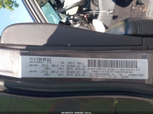 2019 DODGE DURANGO SXT AWD 9