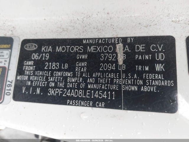 2020 KIA FORTE LXS 9