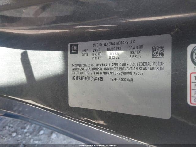 2017 CHEVROLET CAMARO 1LT 9