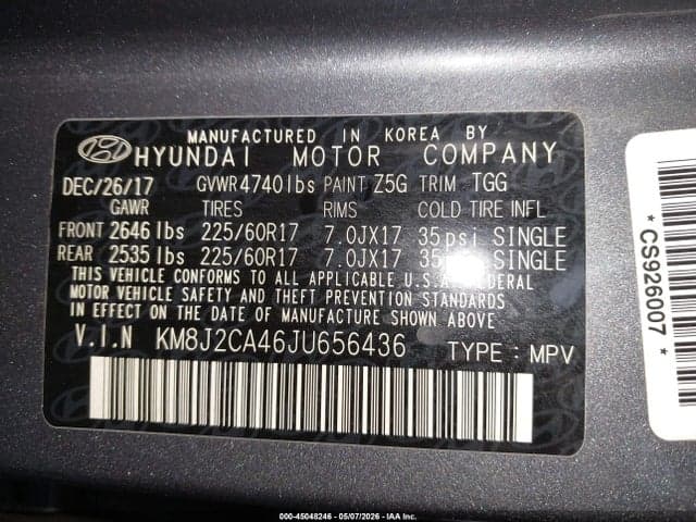 2018 HYUNDAI TUCSON SE 9