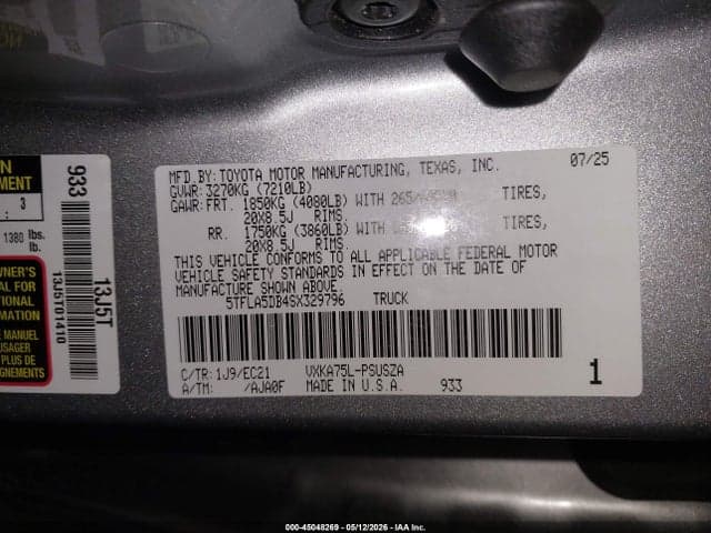 2025 TOYOTA TUNDRA SR5 9