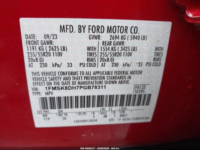 2023 FORD EXPLORER XLT 9