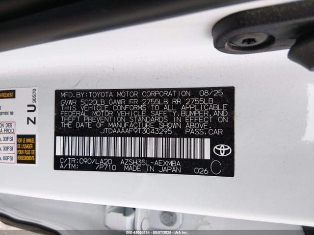 2026 TOYOTA CROWN XLE 9