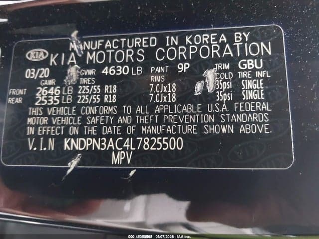 2020 KIA SPORTAGE EX 9