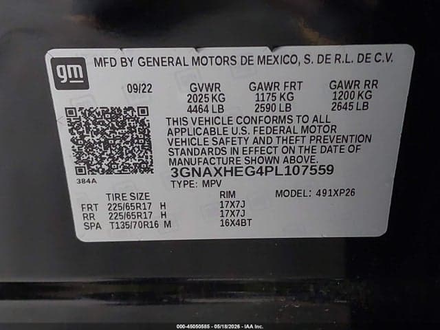 2023 CHEVROLET EQUINOX FWD LS 9