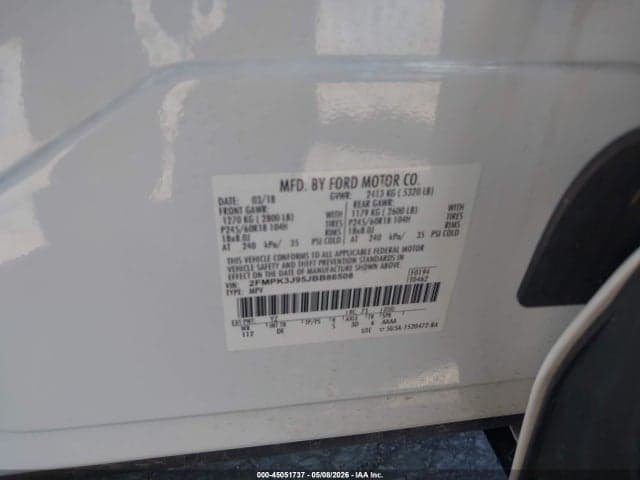 2018 FORD EDGE SEL 9