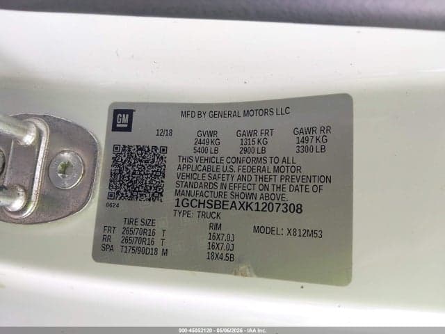 2019 GMC COLORADO WT 9