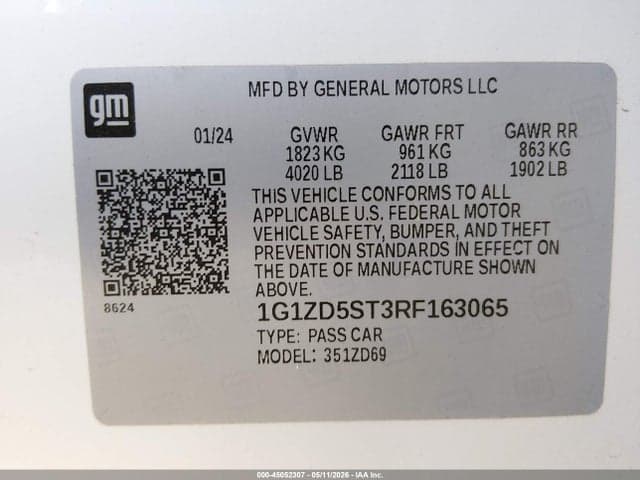 2024 CHEVROLET MALIBU FWD 1LT 9