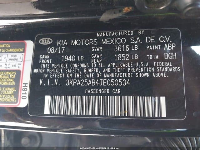 2018 KIA RIO LX 9