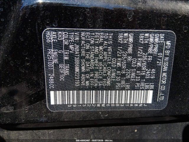 2021 NISSAN ROGUE SV INTELLIGENT AWD 9