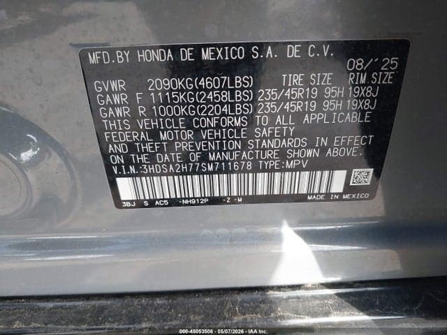 2025 ACURA ADX A-SPEC WITH ADVANCE 9