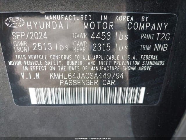 2025 HYUNDAI SONATA SEL 9