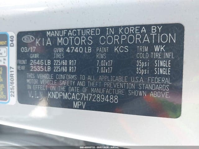 2017 KIA SPORTAGE LX 9