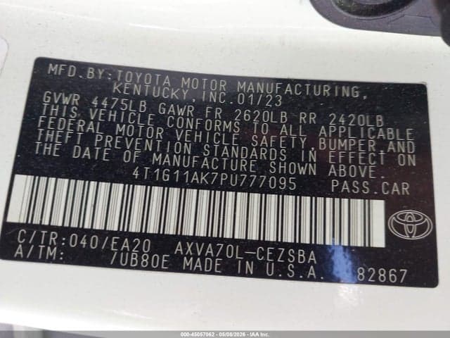 2023 TOYOTA CAMRY SE 9