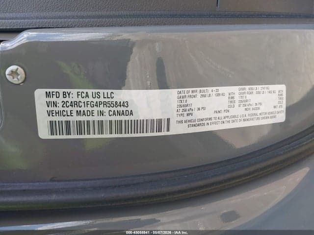 2023 CHRYSLER PACIFICA TOURING 9