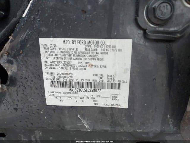 2020 FORD ECOSPORT SE 9