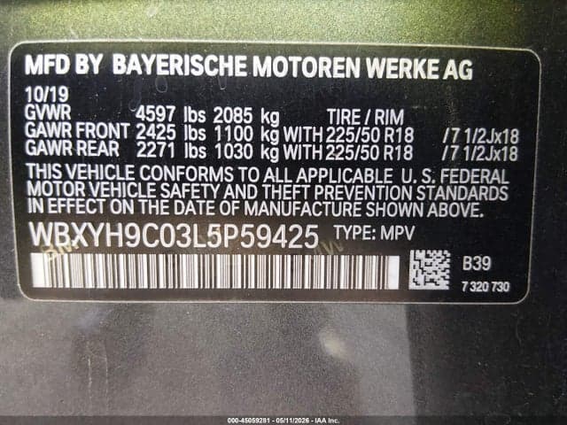 2020 BMW X2 SDRIVE28I 9