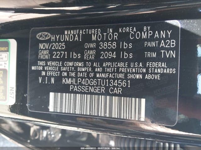 2026 HYUNDAI ELANTRA LIMITED 9