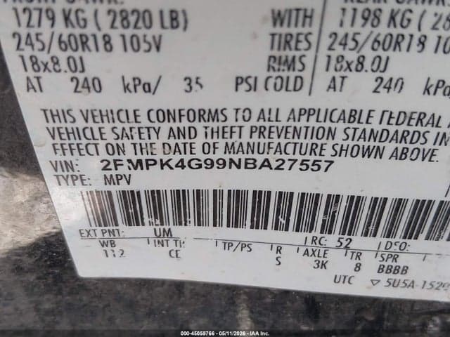 2022 FORD EDGE SE 9