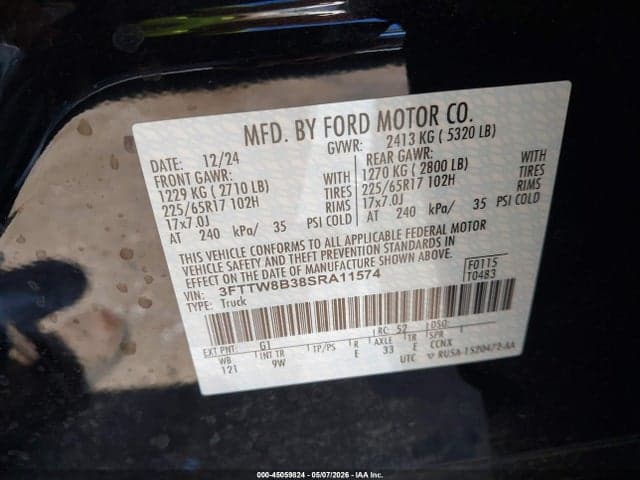 2025 FORD MAVERICK XL 9