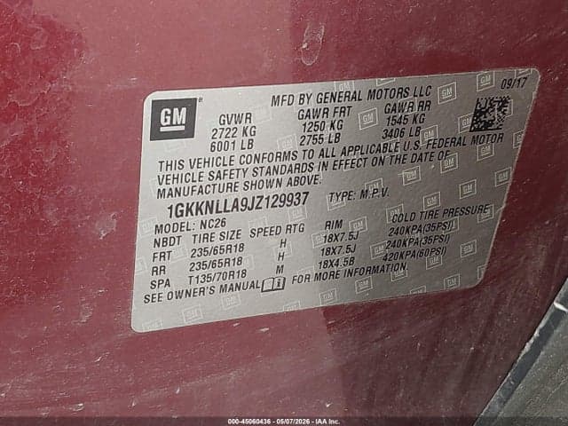 2018 GMC ACADIA SLE-2 9