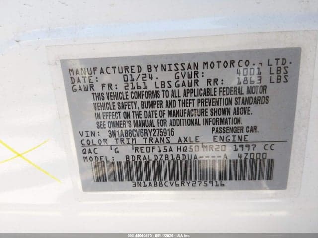 2024 NISSAN SENTRA SV XTRONIC CVT 9