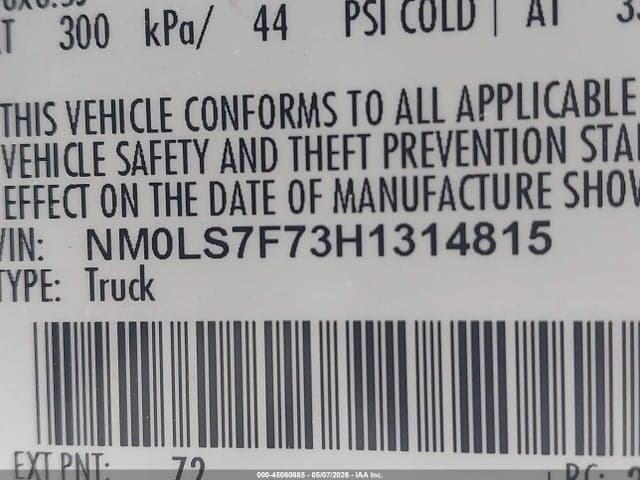 2017 FORD TRANSIT CONNECT XLT 9
