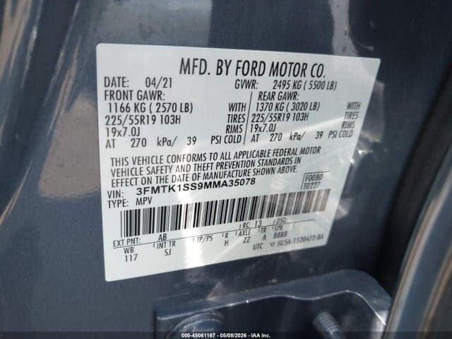 2021 FORD MUSTANG MACH-E SELECT 9