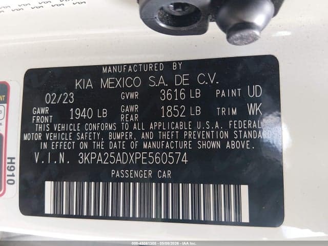 2023 KIA RIO 5-DOOR S 9