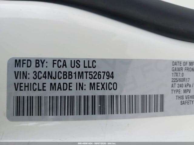 2021 JEEP COMPASS LATITUDE FWD 9