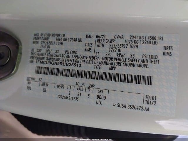 2024 FORD ESCAPE ACTIVE 9
