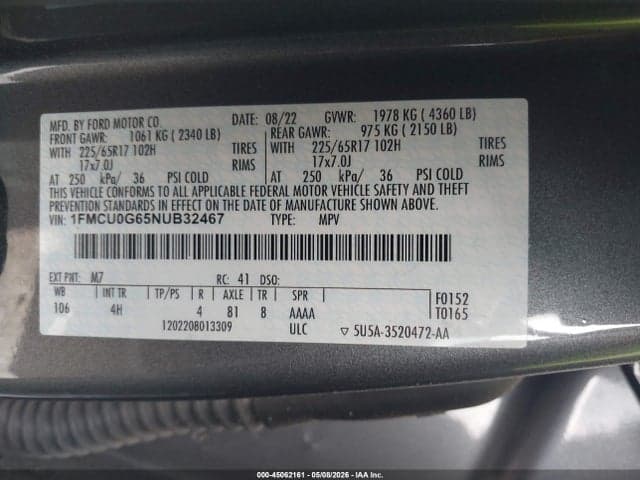 2022 FORD ESCAPE SE 9
