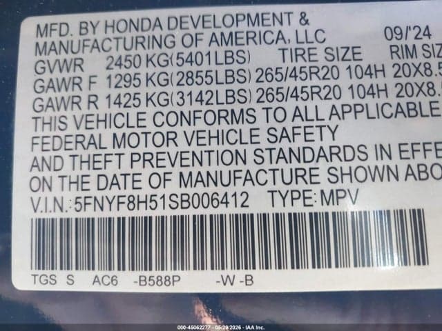 2025 HONDA PASSPORT AWD EX-L 9