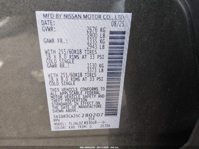 2025 NISSAN PATHFINDER SL FWD 9