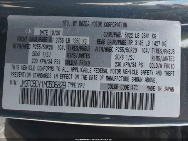 2021 MAZDA CX-9 CARBON EDITION 9